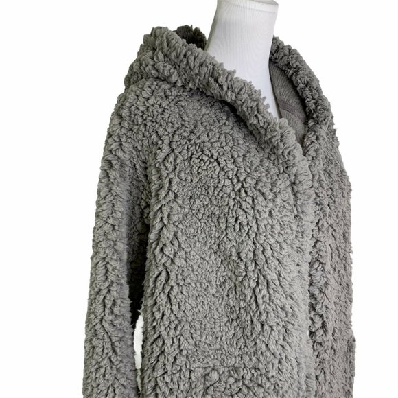 BP Cozy Cloud Hooded Side Pockets Teddy Cardigan - Picture 6 of 11